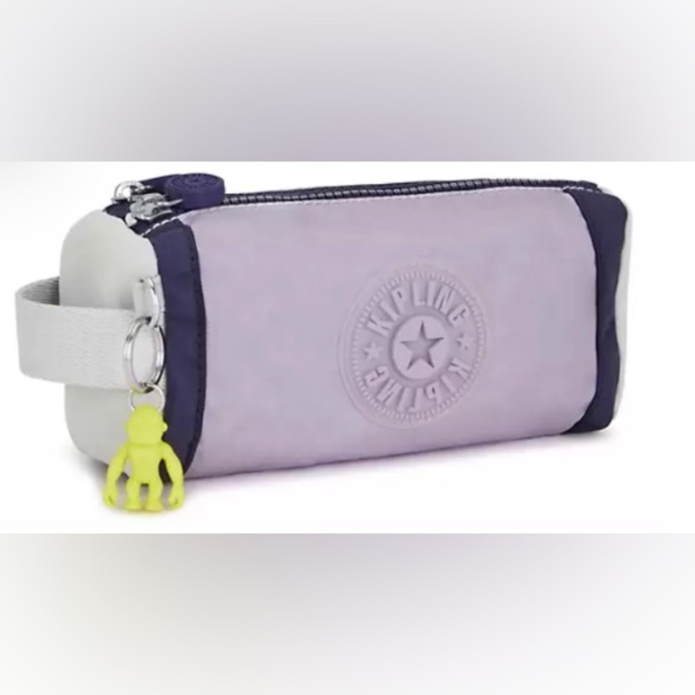 Kipling Allie Pencil Case. NWT Sold Out With Monkey Key Chain